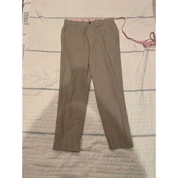 Brooks Brothers Other - Brooks Brothers Men's Beige Chino Pants Size 33x30 Stretch Straight Leg